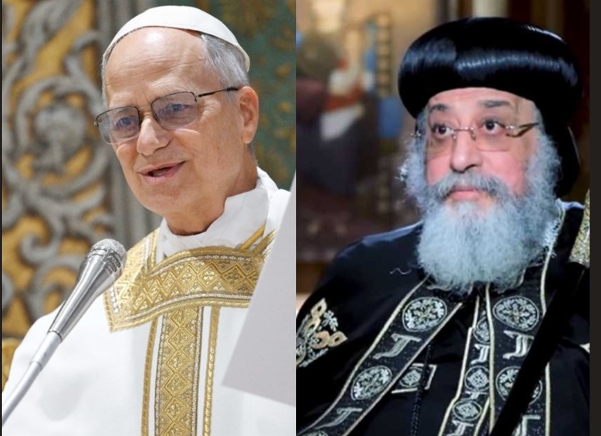 البابا تواضروس وبابا الفاتيكان يطلقان دعوة لوقف الحرب العدوانية في غزة